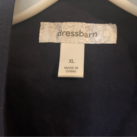 Navy DressBarn zip up jacket - Picture 5 of 7